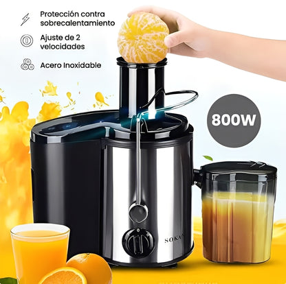 🥤 SqueezeJuice 800W™ - Extractor 3 en 1